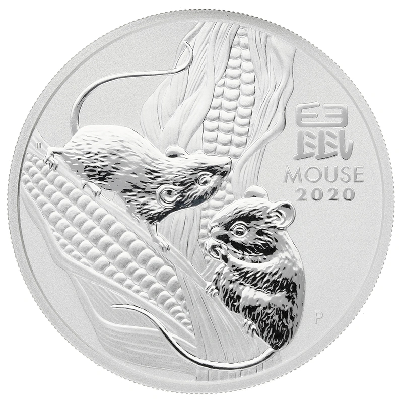 1oz Perth Mint Silver Year of the Mouse 2020