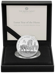 2026 Royal Mint 1 ουγγιά Ασημένιο Νομισμα του Έτους του Αλόγου