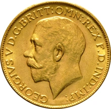 Χρυσή Αγγλική Λίρα 1917 - Βασιλιάς Γεώργιος ο Ε' - M
