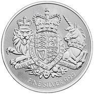 2025 Ασήμενιο Νόμισμα Royal Arms - 1 ουγγιά