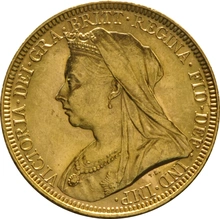 Χρυσή Αγγλική Λίρα 1895 - Βασίλισσα Βικτώρια Παλαιά Κεφαλή - M