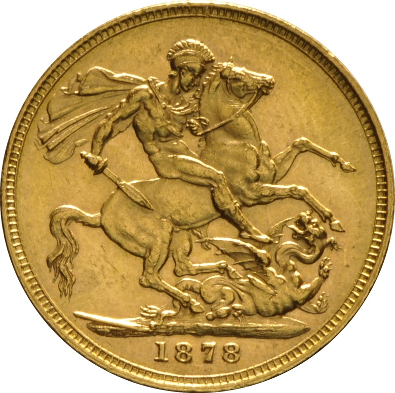 1878 Χρυσή Λίρα Αγγλίας – Bικτώρια Νέα Κεφαλή - Μ