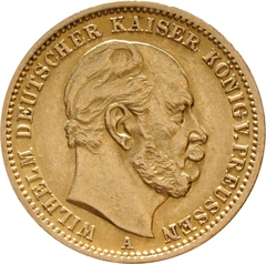 20 Γερμανικά Μάρκα - Βίλχελμ Α' 1871-1888