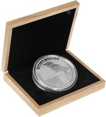 Large Oak Gift Box - 1kg Silver Coin