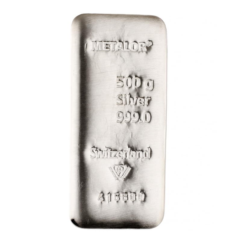 Metalor 500 Γραμμάρια - Μπάρες από ασήμι