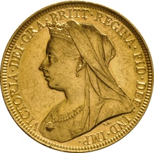 Χρυσή Αγγλική Λίρα 1896 - Βασίλισσα Βικτώρια Παλαιά Κεφαλή - M