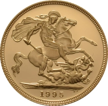 Χρυσή Λίρα Αγγλίας Proof 1995 σε συσκευασία δώρου