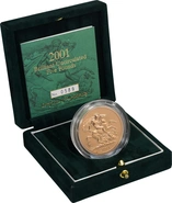 2001 Πενταπλή Χρυσή Αγγλική Λίρα (Uncirculated)