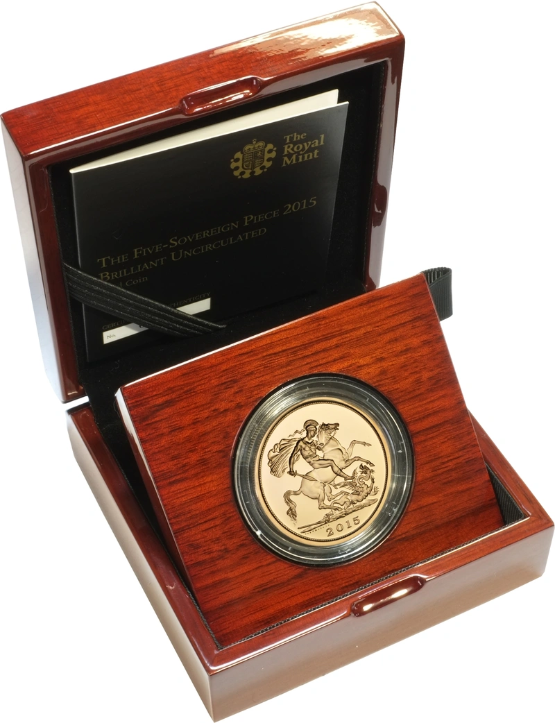 2015 Πενταπλή Χρυσή Αγγλική Λίρα (Uncirculated)