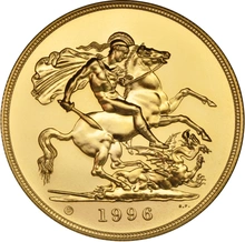1996 Πενταπλή Χρυσή Αγγλική Λίρα