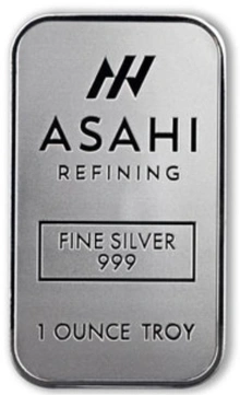 Asahi 1 ουγγιά Ασημένια Ράβδος