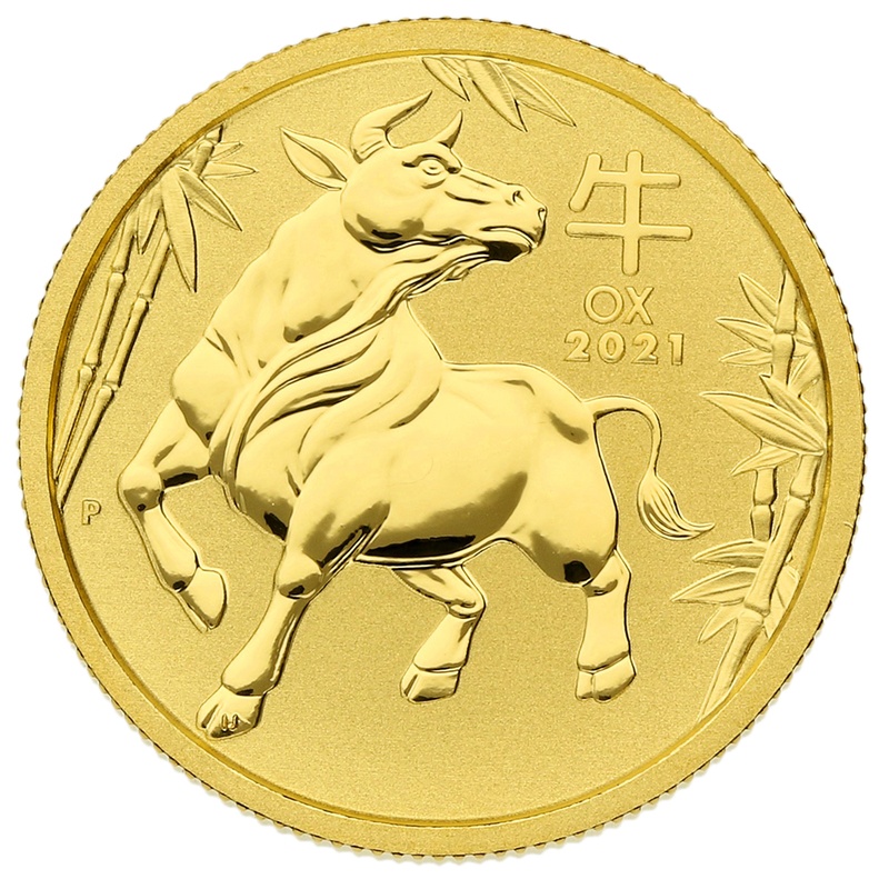 Χρυσό Νόμισμα - Έτος του Βοδιού 2021 - Perth Mint - 1/4 της ουγγιάς
