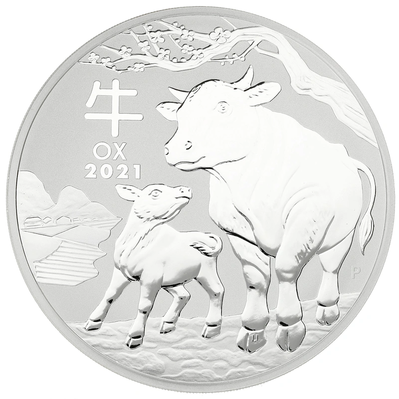 2021 1 Κιλό - Έτος του Βοδιού - Perth Mint