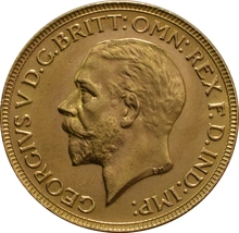1931 Χρυσή Αγγλική Λίρα - Βασιλιάς Γεώργιος ο Ε' - SA