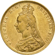 Χρυσή Αγγλική Λίρα 1891 - Βικτώρια Κεφαλή Jubilee - Λονδίνο