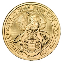 The Griffin - Queen's Beast - Χρυσό Νόμισμα - 1 ουγγιά