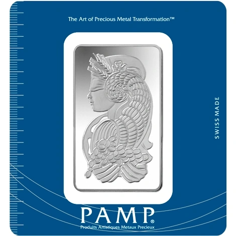 PAMP 100 Γραμμάρια - Μπάρες από Ασήμι