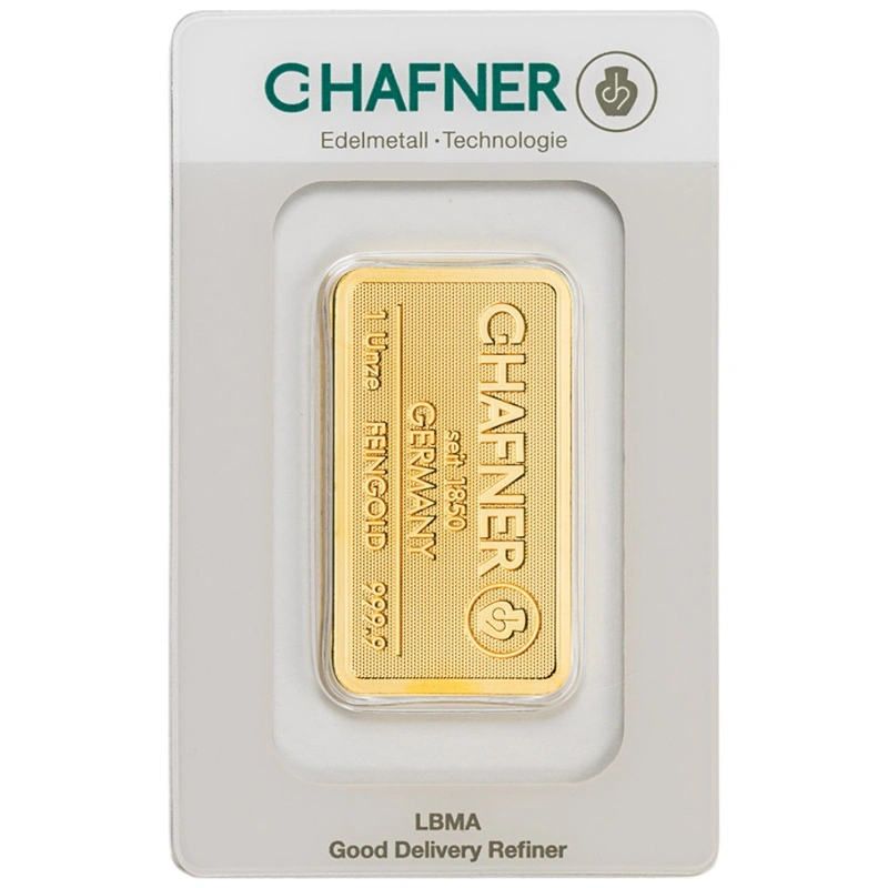 C. Hafner 1 ουγγιά - Minted Μπάρα Χρυσού