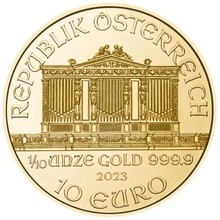Χρυσό Νόμισμα Φιλαρμονικής Αυστρίας 2023 - 1/10 ουγγιάς