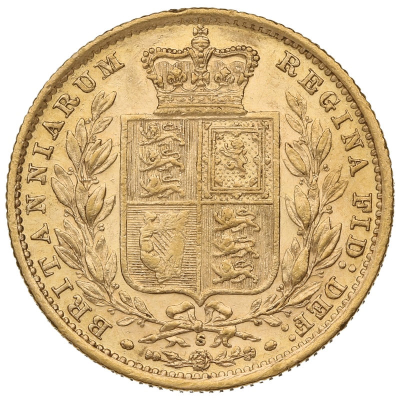 1886 Χρυσή Λίρα Αγγλίας – Bικτώρια Νέα Κεφαλή - Σ