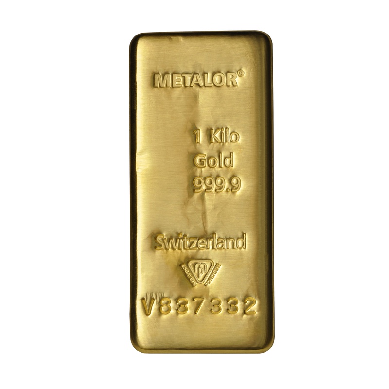 Metalor 1 Kilo Gold Bullion Bar