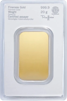 Heraeus 20 Γραμμάρια - Μπάρες Χρυσού