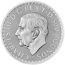 Βασιλιάς Κάρολος ΙΙΙ - Ασημένιο Νόμισμα της Αγγλίας 2023 - 1 Κιλό