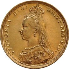 Χρυσή Αγγλική Λίρα 1889 - Βικτώρια Κεφαλή Jubilee - Λονδίνο