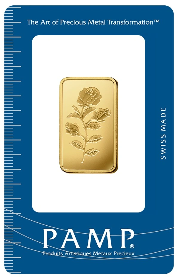 PAMP Rosa 20 γραμμάρια ράβδος χρυσού Minted