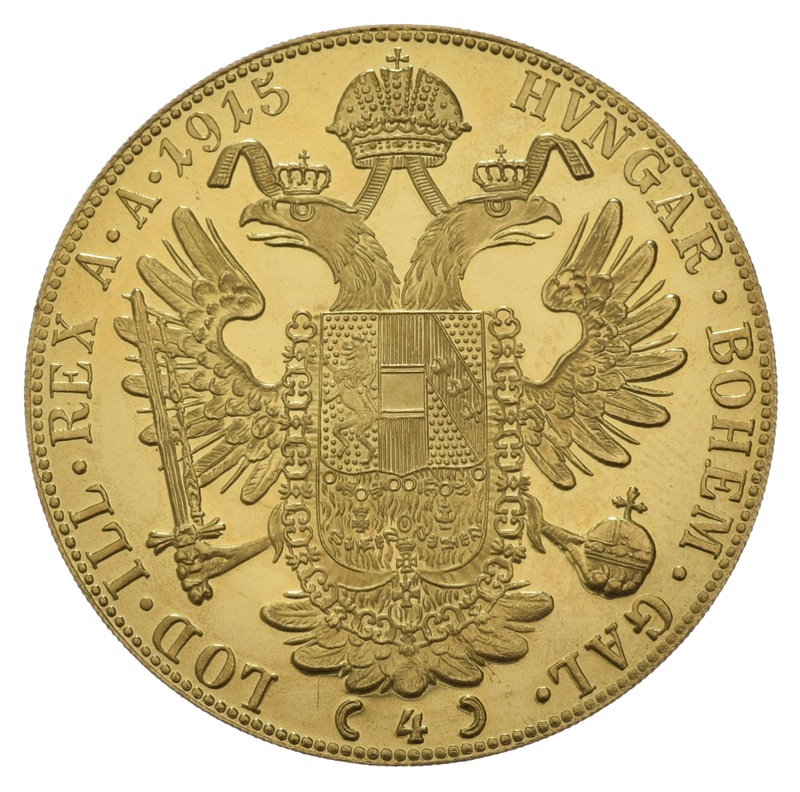 Νόμισμα Αυστρίας 4 Δουκάτα 1915