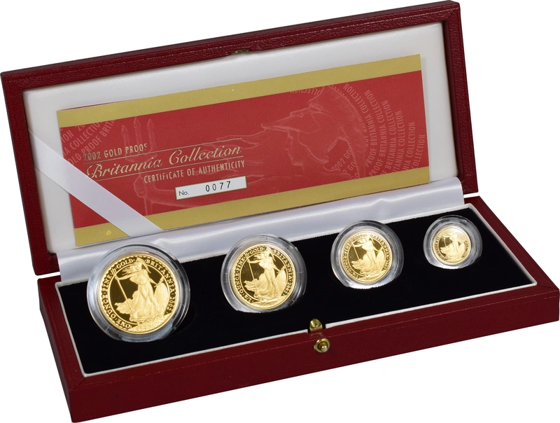 2002 Σετ 4 Χρυσές Λίρες Αγγλίας (Proof)