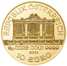 Χρυσό Νόμισμα Αυστρίας 2021 - 1/10 ουγγιά