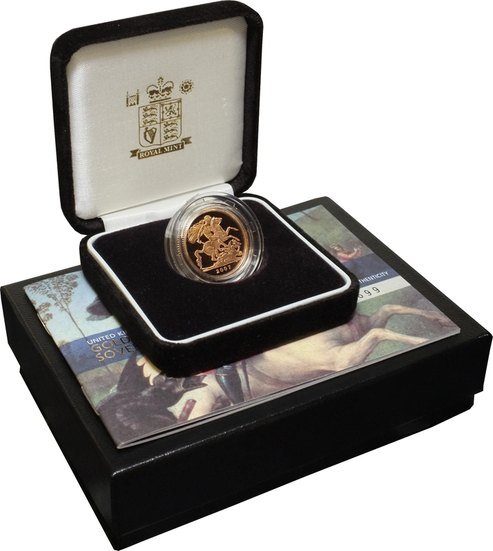 2007 Proof Gold Sovereign Boxed