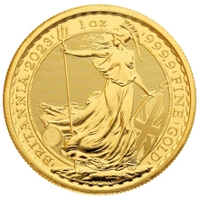2023 Χρυσό Νόμισμα Britannia Βασίλισσα Ελισάβετ ΙΙ - 1 ουγγιά