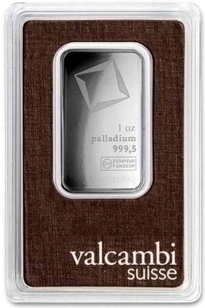 Valcambi 1 Ουγγιά Μπάρα από Παλλάδιο