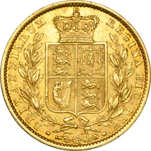 1848 Χρυσή Λίρα Αγγλίας – Bικτώρια Νέα Κεφαλή - Ασπίδα