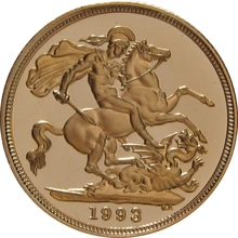 1993 Σετ 3 Χρυσές Αγγλικές Λίρες