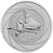 2024 έξι δεκαετίες με τον πράκτορα 007, Τζείμς Μποντ του 1960, ασημένιο νόμισμα 1 ουγγιάς