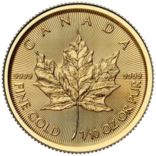 Χρυσό Νόμισμα Καναδά Maple  2025 - 1/10 Ουγγιάς