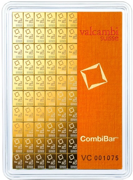 Valcambi CombiBar 100 x 1 Gram Gold Bar