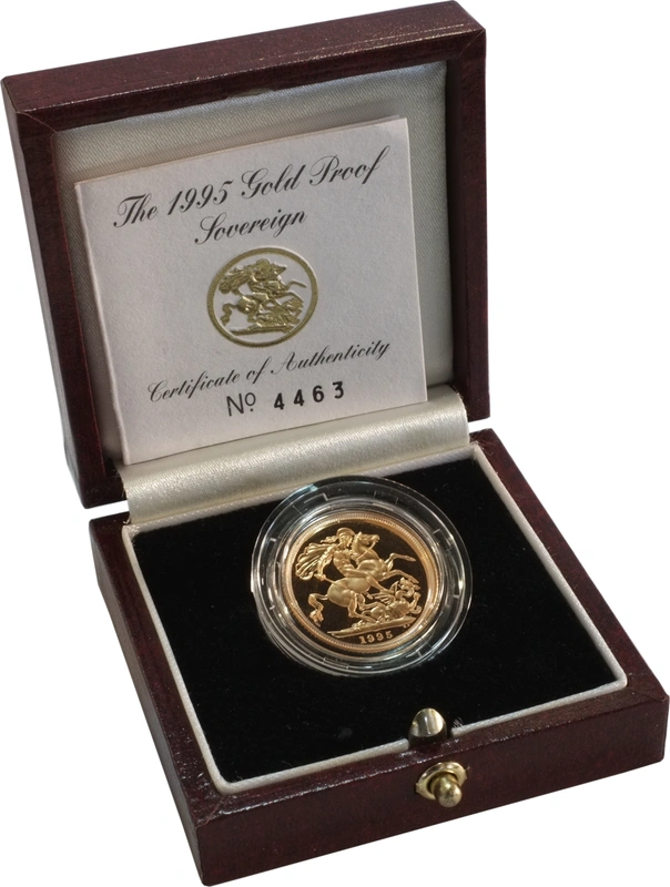 1995 Proof Gold Sovereign Boxed