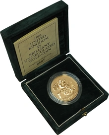 1992 Πενταπλή Χρυσή Αγγλική Λίρα (Uncirculated)