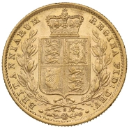 1886 Χρυσή Λίρα Αγγλίας – Bικτώρια Νέα Κεφαλή - Σ