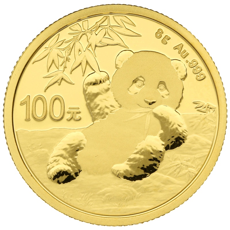 2020 8g Gold Chinese Panda Coin