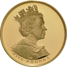 2002 - Πενταπλή Λίρα Αγγλίας (Proof) , Golden Jubilee