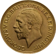 Χρυσή Αγγλική Λίρα 1929 - Βασιλιάς Γεώργιος ο Ε' - SA