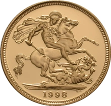 1998 Σετ 4 Χρυσές Λίρες Αγγλίας (Proof)