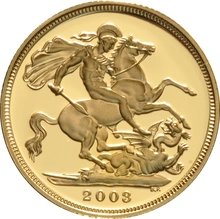 Χρυσή Λίρα Αγγλίας Proof 2003 (Χωρίς συσκευασία)