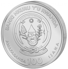 Ασημένιο Νόμισμα 1 ουυγγιάς 2023 - Αφρικάνικος Κροκόδειλος Ρουάντα