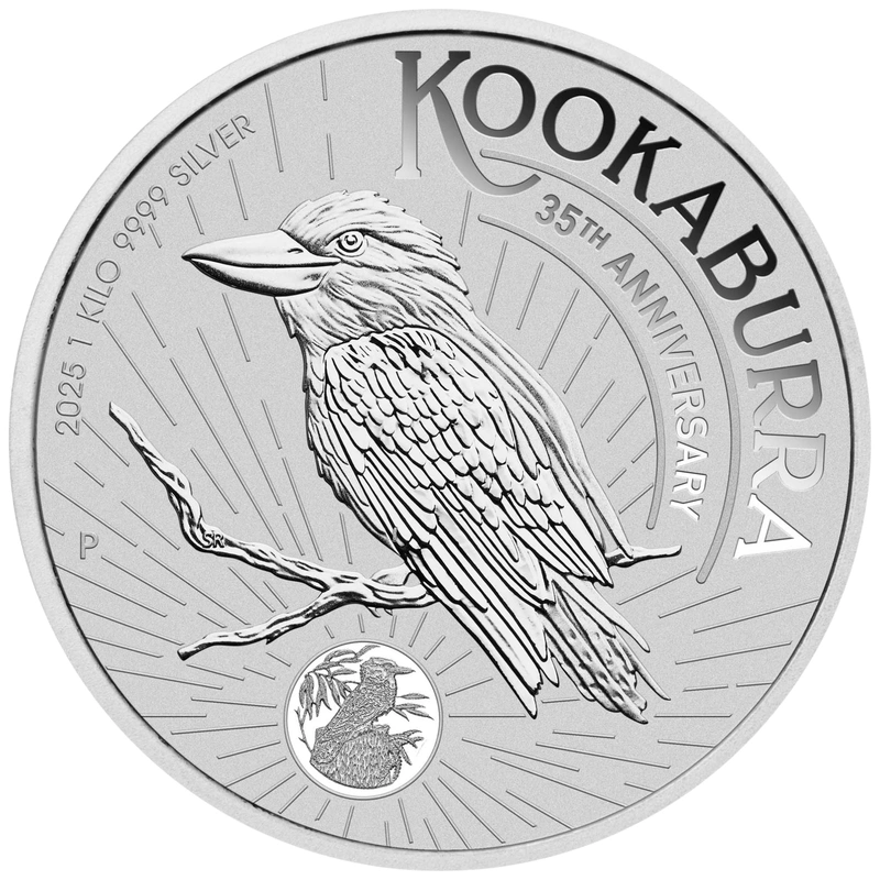 2025 Ασημένιο Νόμισμα Australian Kookaburra ενός κιλού